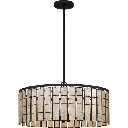 Quoizel Seigler Pendant 4 Lights Matte Black Mica SGLM2822MBK